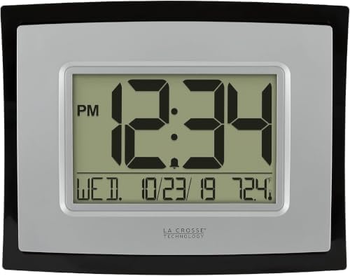 La Crosse Technology Wall/Table Clock, 6.85-inch H x 8.66-inch W x 0.95-inch D by LaCrosseTechnology