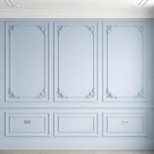 8pcs Corner Wall Molding, Wainscoting Floral Molding - Image 7