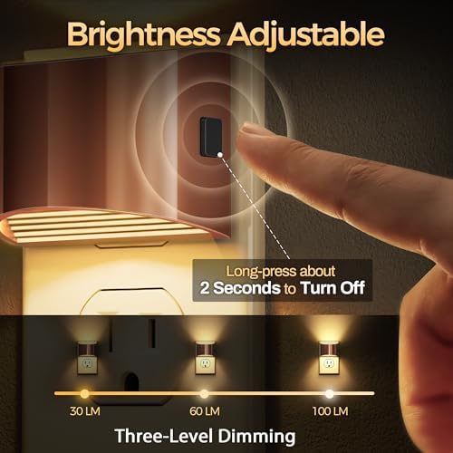 DORESshop Night Light, Night Lights Plug into Wall, Adjustable - Image 2