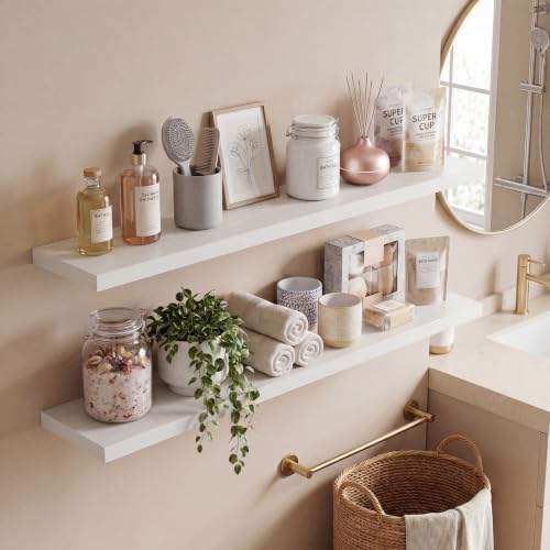 Vivelove 10 Inch Deep Floating Shelves 40” Set of 2 - Image 7