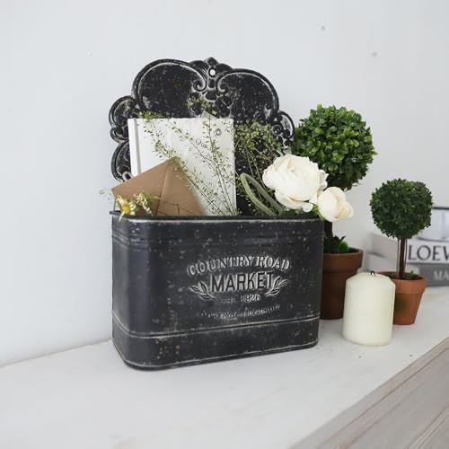 All Chic Black Metal Wall Planter - Image 4