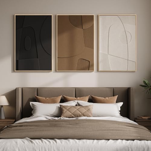 3D Textured Large Framed Abstract Wall Art - Image 4
