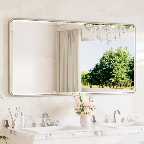 TETOTE Brushed Nickel Vanity Mirror by TETOTE