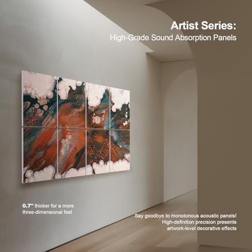 UMIACOUSTICS 8 Pcs 0.7Inch Thick Art Acoustic Panels, Total 47.2” x 31.5” - Image 5