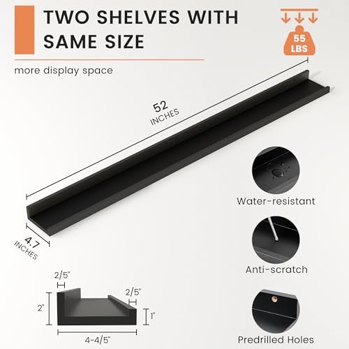 Picture Ledge Shelf, Long Floating Shelves - Image 3