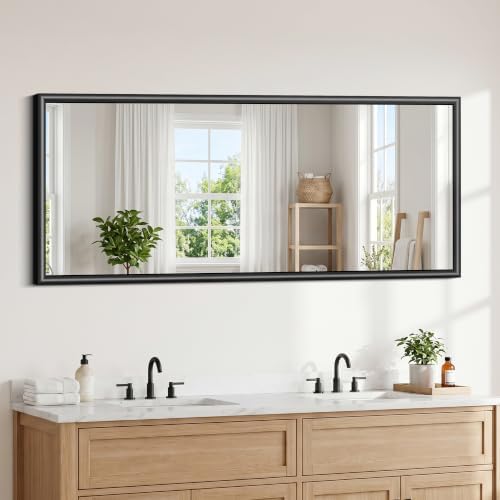 FORBATH Bathroom Mirror for Over Sink, 24x55 Inch Black Wall Mirror by FORBATH