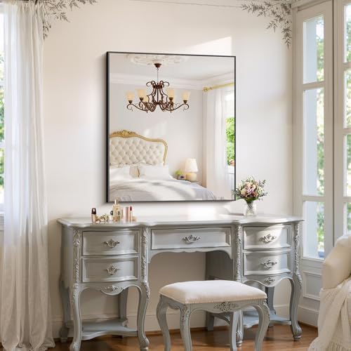 YIROMAN Bathroom Mirror 36"x42", Rectangular Vanity Mirror - Image 4