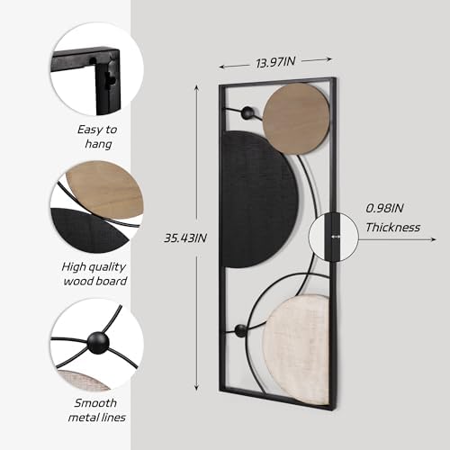 Oakrain 2 PCS Metal Wall Art - Image 2