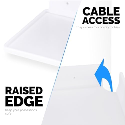 9" Small Corner Shelf Mount, Adhesive & Screw in, - Image 5