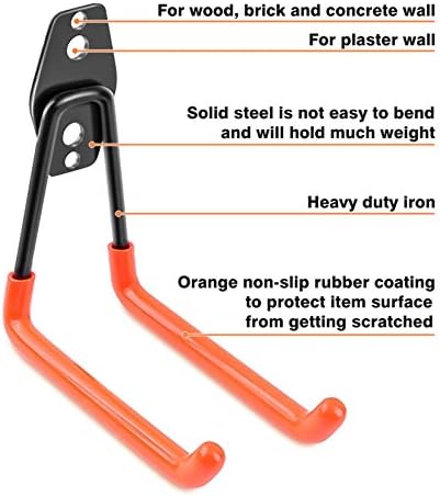 Garage Hooks Heavy Duty 14 Pack, Steel Garage Storage Hooks, Tool Hangers - Image 3