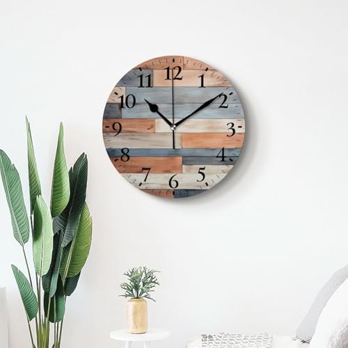 Round Analog Wall Clocks Non-Ticking Silent Clock Battery Operated Clcoks - Image 7