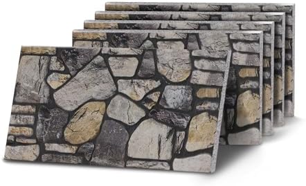K&B Panels 3D Wall Panels, Stone Effect Styrofoam Wall Panelling Kit, by Unknown