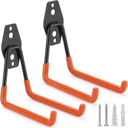 2 Pack Garage Hooks Heavy Duty Storage Organizer Wall Mount Power and Garden by LUPYJI