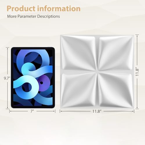 Heikki 30 Pack 3D Wall Panel for Interior Wall Décor, PVC Flower Textured Wall - Image 4