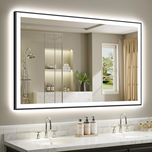 60x36 LED Bathroom Mirror with Lights by YEELAIT