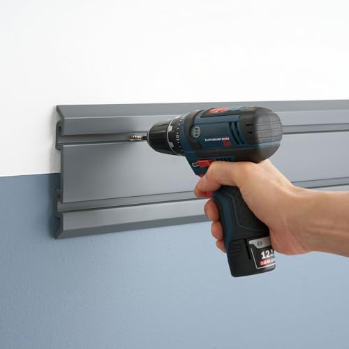 TRINITY 9-Piece Heavy Duty Wall Track Storage System, Wall Mount Utility Rack - Image 6