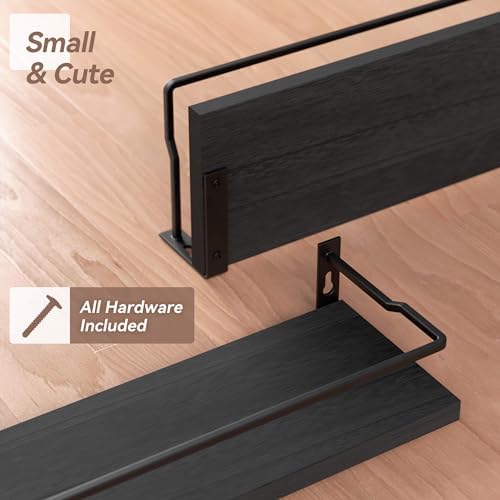 RICHER HOUSE Floating Shelves Bathroom, Small Wall Shelf Over Toilet 4 Set - Image 4