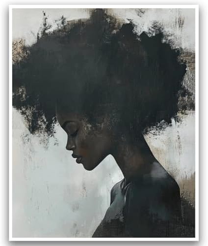 Black Woman Wall Art Trendy African American Sexy Women 16x20 Inch Unframed by Unknown