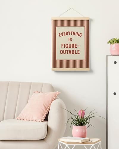 FGFK Everything Is Figureoutable Positive Affirmations Wall Art Poster Hanger - Image 7