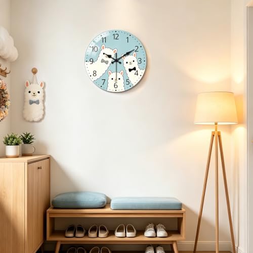 peacoblue Alpaca Wall Clocks Battery Operated - Image 5
