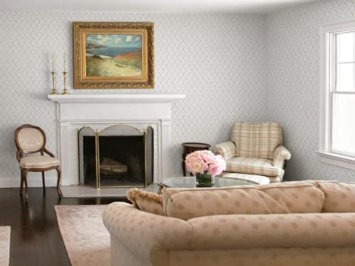 Heroad Peel Stick Wallpaper Beige/Neutral Floral Contact Paper Farmhouse - Image 5