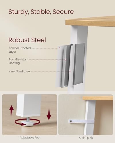 VASAGLE 4-Tier Corner Shelf Stand, Modern Ladder Shelf - Image 5