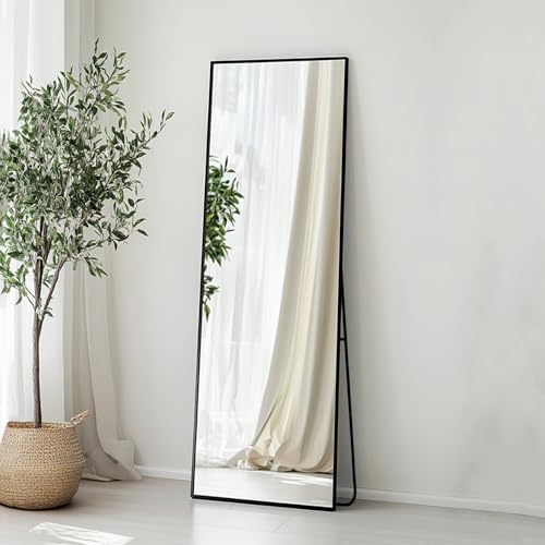 Sunniry Full Length Mirror 56x16 inch, Metal Frame - Image 5