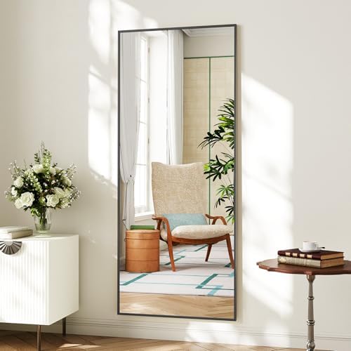 Koonmi 67"x30" Floor Mirror Full Length, Large Black Mirror - Image 7
