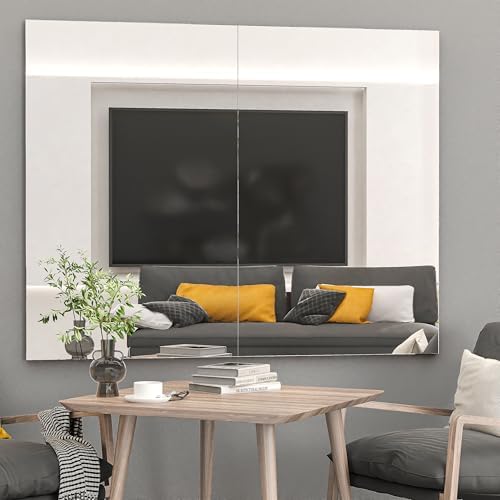Hasipu 2-Pack 32" x 24" Frameless Wall Mounted Gym Mirrors - Image 6