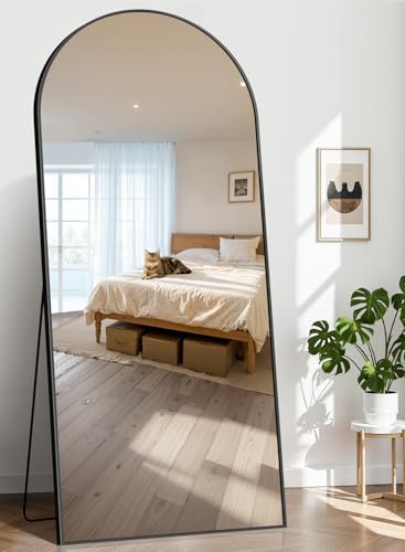 76"x34" Arched Full Length Mirror, Large Floor Mirror by INFINIGLASS