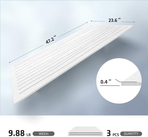 UMIACOUSTICS 3 PCS Acoustic Wall Panels, 47.2 x 23.6 x 0.4 Inches Sound - Image 2