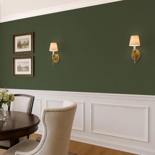 VaryStyle Green Grasscloth Peel and Stick Wallpaper Textured 15.7"x118" - Image 5