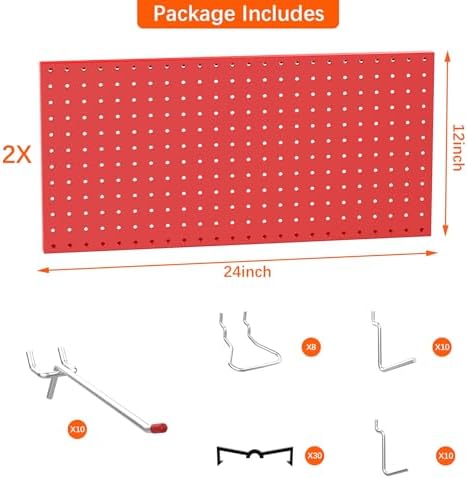 TORACK Metal Pegboard Wall Organizer - Image 4
