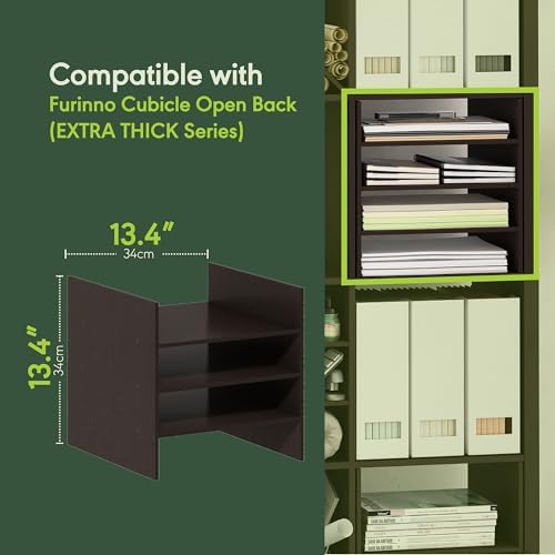 Furinno Cubicle 3-Shelf Cube Insert, Cube Organizer - Image 4