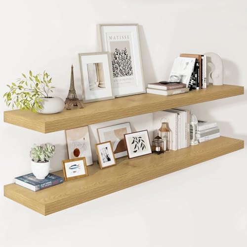 Vivelove Deep Floating Shelves 55x12” Set of 2 by VIVELOVE