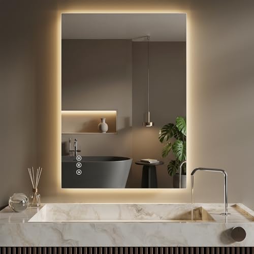 24"X36" LED Bathroom Mirror by FLYECHO