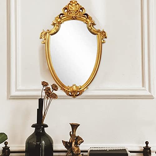 Eaoundm 16.5 x 11 inch Antique Mirror Shield Shape - Image 2