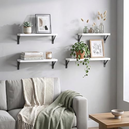 YGEOMER 4 Different Sizes Floating Shelves - Image 5