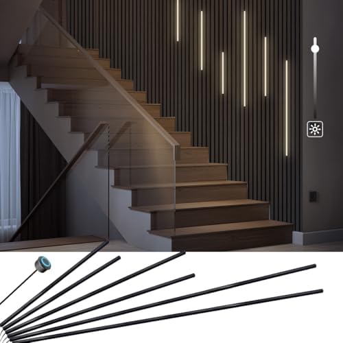 HAMRVL Black LED Recessed Lighing Wall Panel Lights, Self-Adhesive Dimmable by HAMRVL