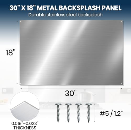 CALPALMY 30"x18" Metal Backsplash Panel - Image 2