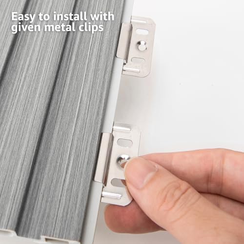 Art3d 96 x 6 Inch WPC 3D Wood Textured Slat Wall Panels - Image 5