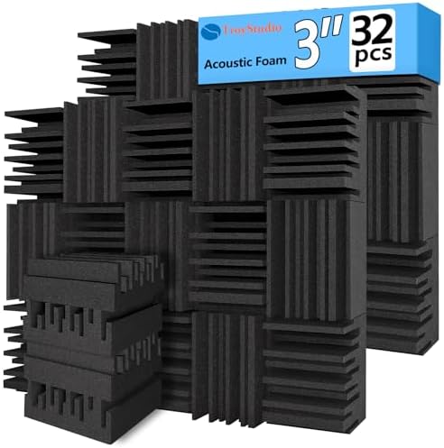 TroyStudio Thick Acoustic Foam Panels, Dense Soundproof Padding Tile, Recording by TroyStudio