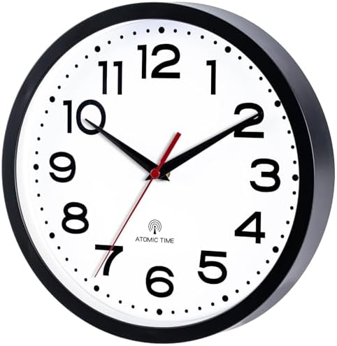Roymnie 12 Inch Atomic Wall Clock, Battery Operated Silent Non Ticking - Image 4