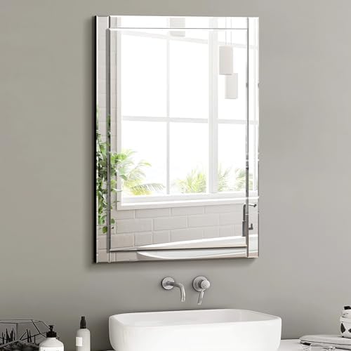 Pregaspor 24x32 Inch Rectangle Bathroom Vanity Mirror by PregasporMirroredFurniture