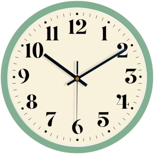 8" Small Silent Wall Clock by MABPEDO