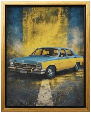 InkFlow Posters Vintage Car Canvas Poster by InkFlowPosters
