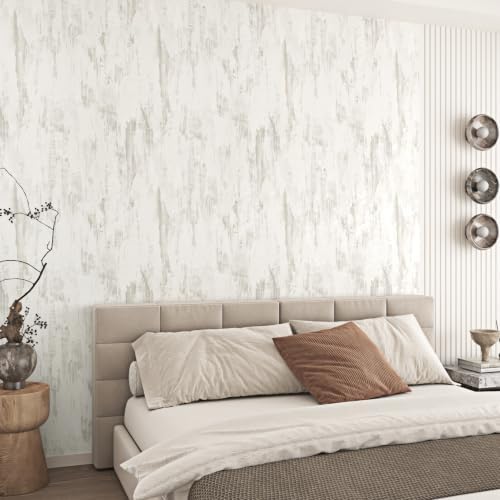 Beige Concrete Wallpaper Peel and Stick Textured Matte Cement - Image 3