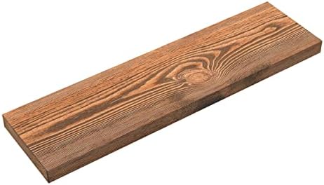 Solid Wood Floating Shelves for Wall 24 Inch Walnut, Wooden Bathroom Shelf - Image 5