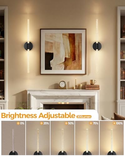 NIORSUN Crystal-Inspired Bubble Battery Operated Wall Sconce Set of 2, 10000mAh - Image 4