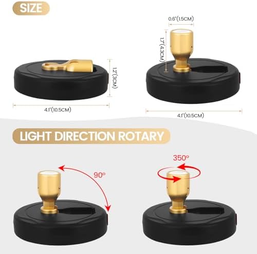 HAMVIDNE LED Spotlights Indoor, Rechargeable Battery Picture Display Lights - Image 7